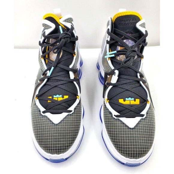 Nike LeBron 19 Black/Persian Violet/White/University Gold Size 10. CZ0203-002 main image 8